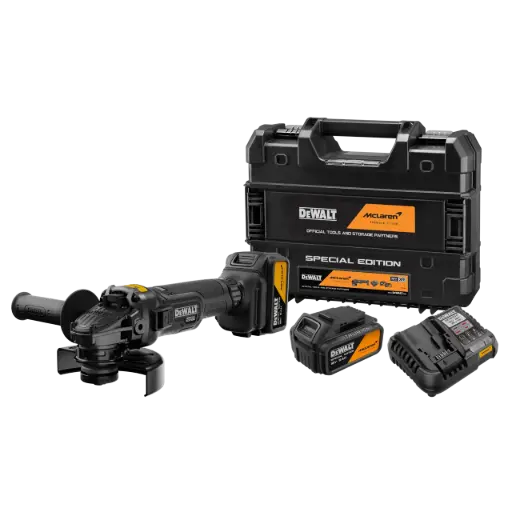 [DCG45MP2T] ESMERILADORA ANGULAR 4-1/2" 20V SIN CARBONES 5Ah MCLAREN F1 DCG45MP2T DEWALT